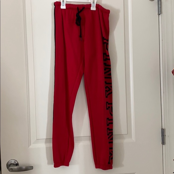 PINK Victoria's Secret Pants - Victoria’s Secret PINK red sweatpants